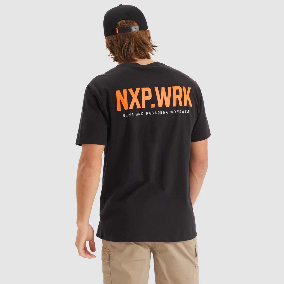 nxp concept relaxed tshirt in solid black