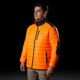 bad down puffer jacket in hi vis orange