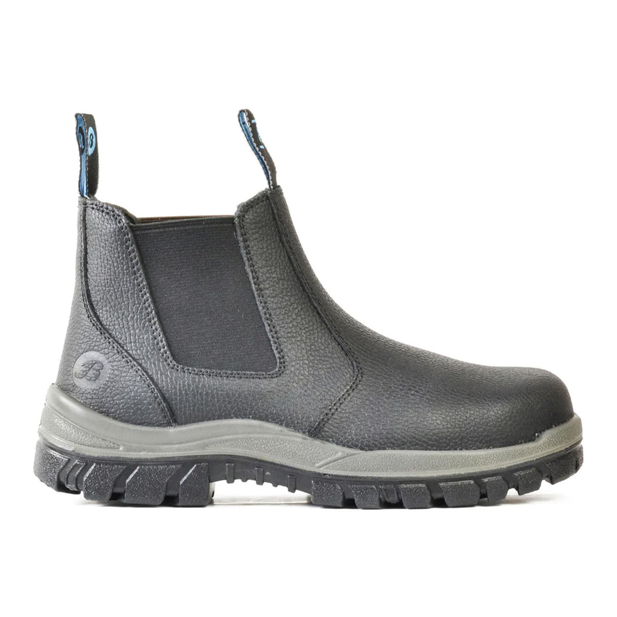 bata hercules black elastic side work boot