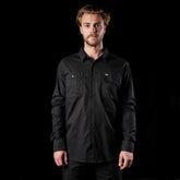 fxd long sleeve work shirt in black