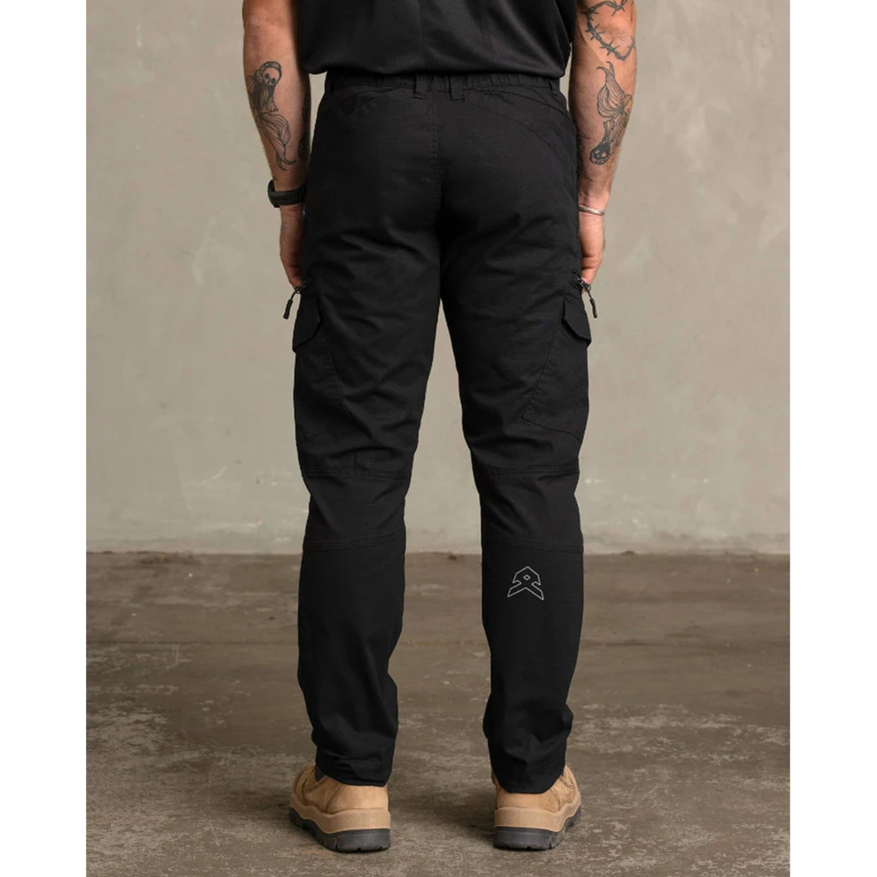 anthem workwear agility cotton ripstop pant in black
