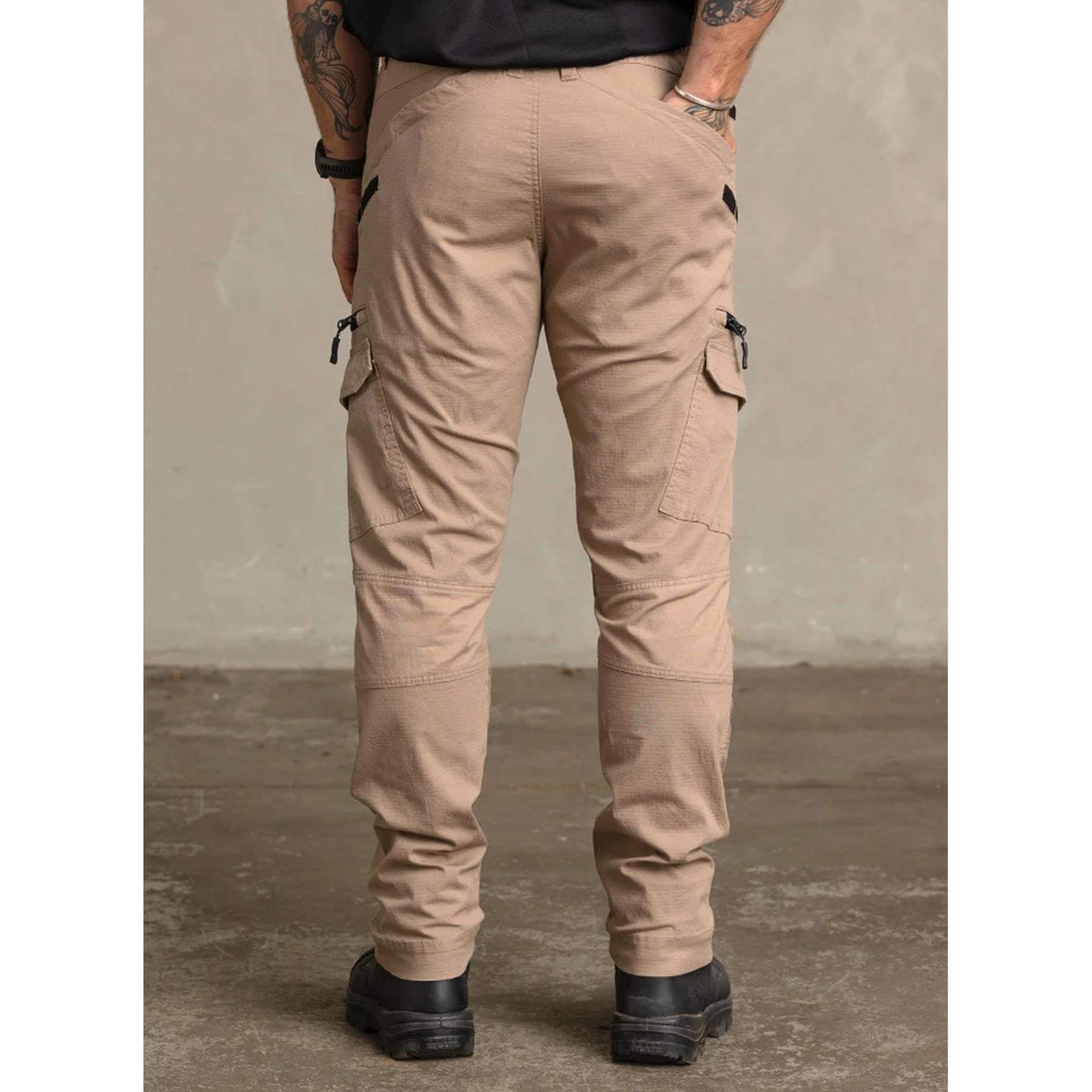 anthem workwear agility cotton ripstop pant in khaki