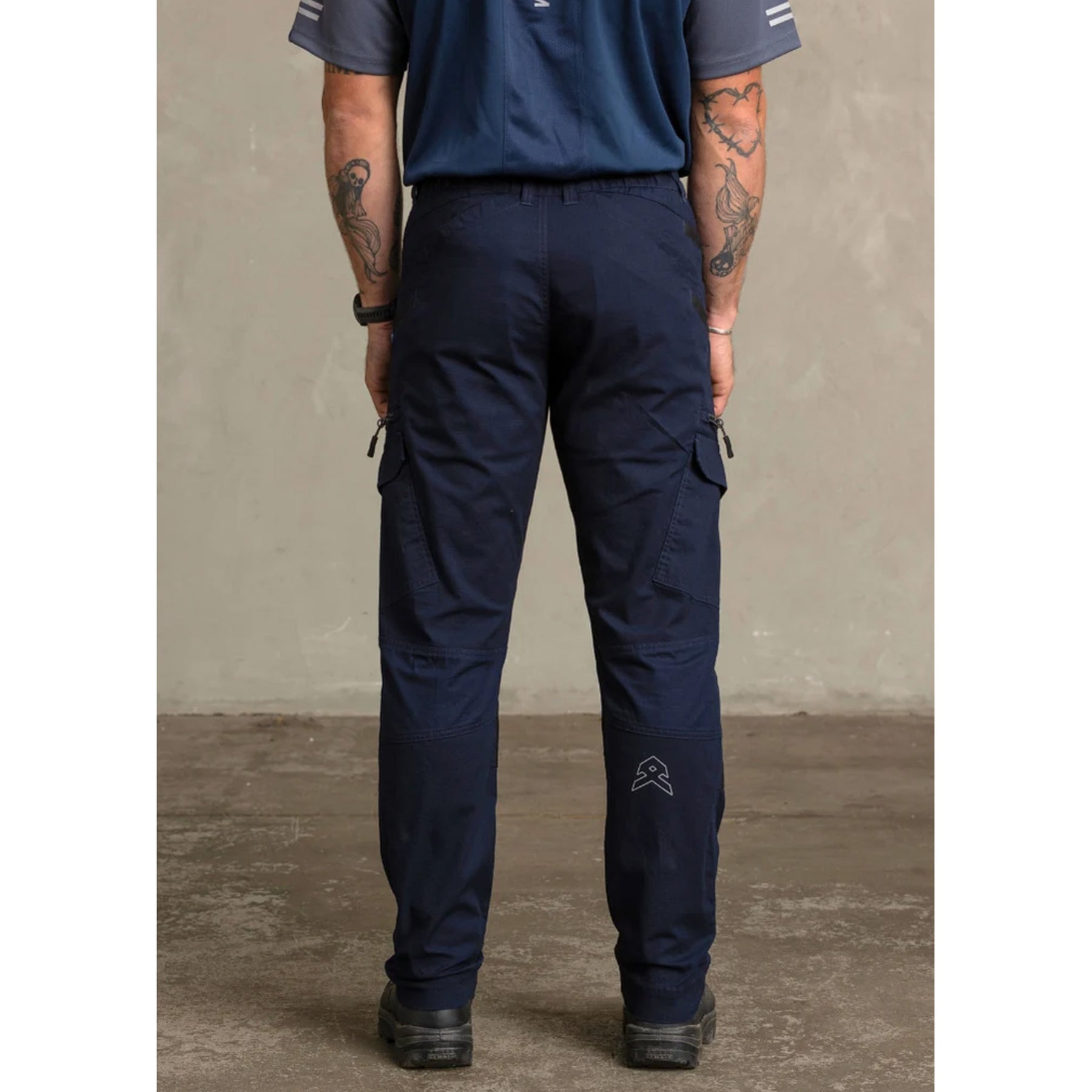 anthem workwear agility cotton ripstop pant in navy
