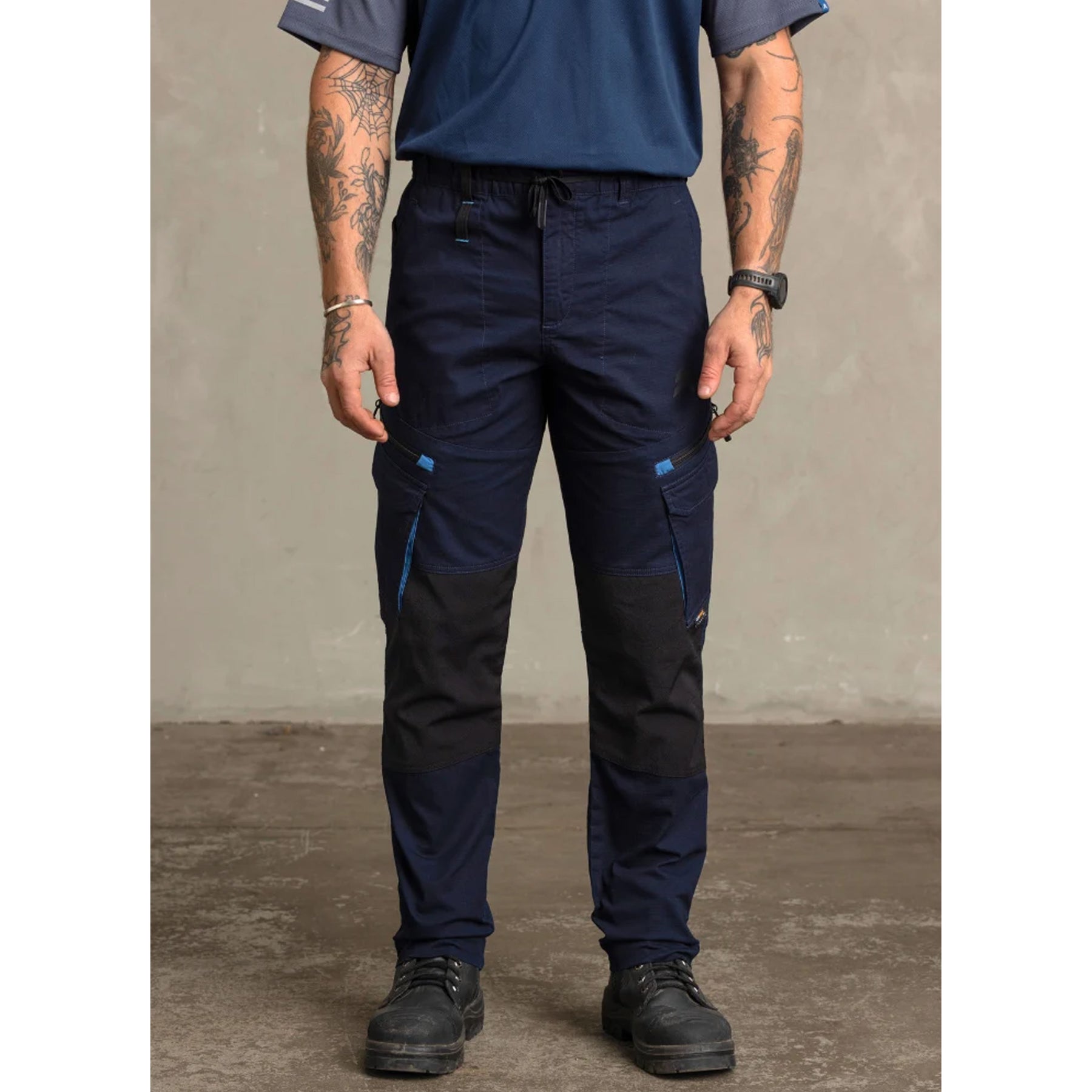 anthem workwear agility cotton ripstop pant in navy