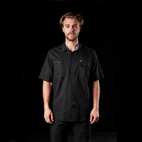 fxd short sleeve work shirt in black