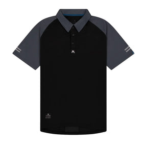 anthem workwear hi flow performance polo in black
