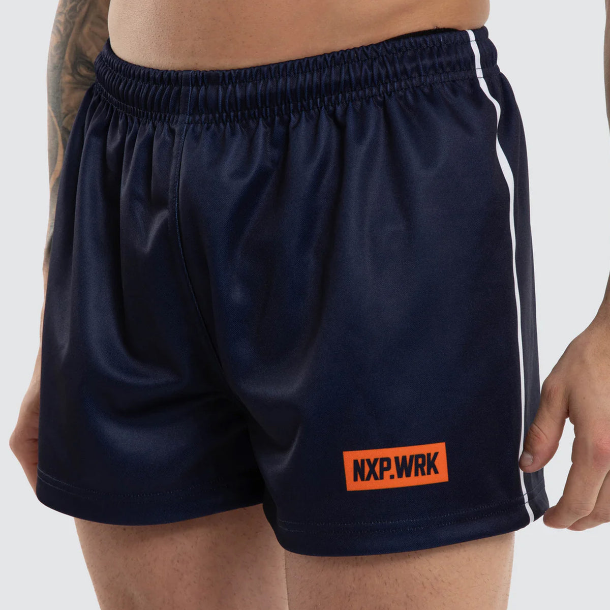 nxp trade football short in navy