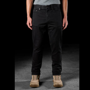 fxd coolmax stretch denim straight fit jean in black