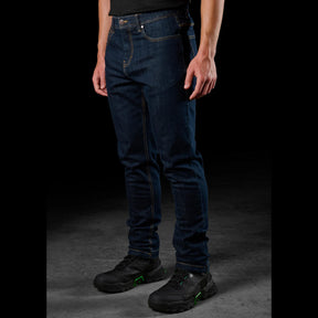 fxd coolmax stretch denim straight fit jean in dark blue