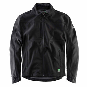 fxd soft shell work jacket in black