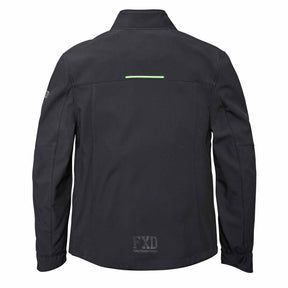 fxd soft shell work jacket in black