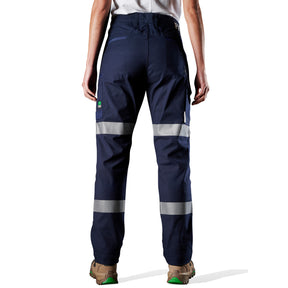 fxd womens reflective stretch work pant in navy