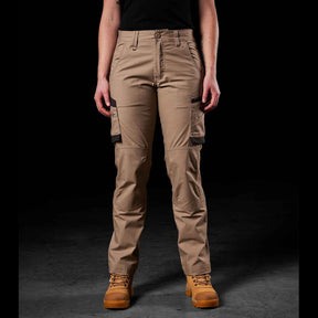 fxd womens stretch ripstop work pants in khaki