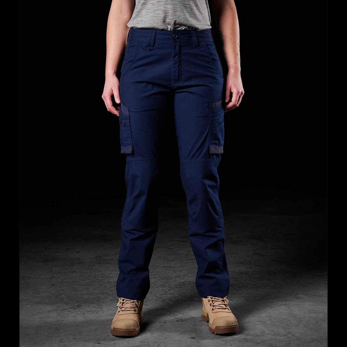 fxd womens stretch ripstop work pants in navy