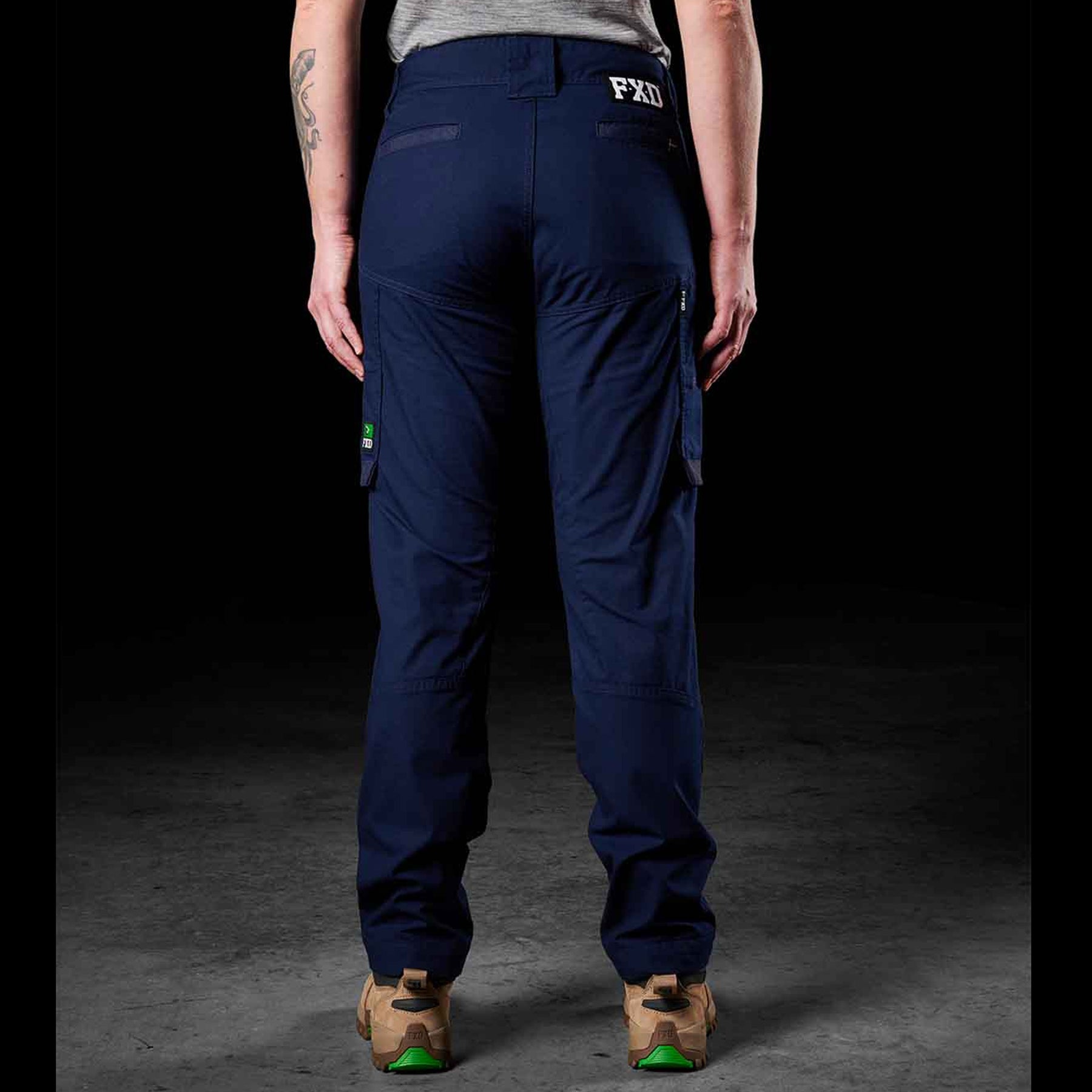 fxd womens stretch ripstop work pants in navy