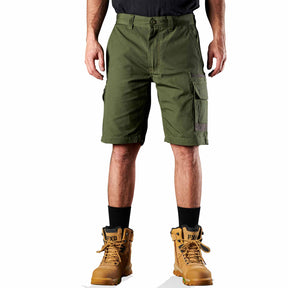 fxd canvas work shorts in green