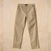 x/dmg organic cotton twill work pant in stone