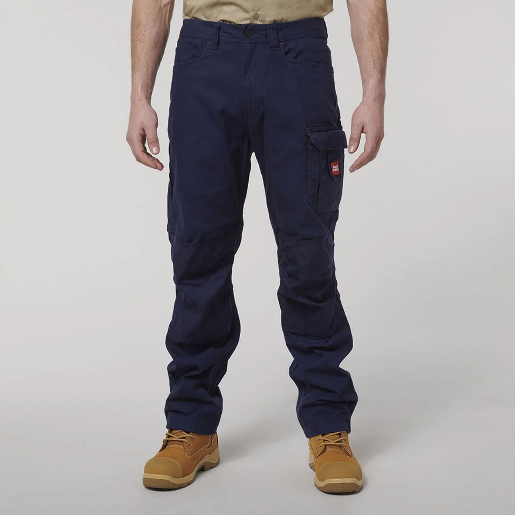 hard yakka legends cotton cargo pant in navy