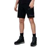 HARD YAKKA 3056 RAPTOR RIP RESISTANT  MID LENGTH SHORT IN BLACK