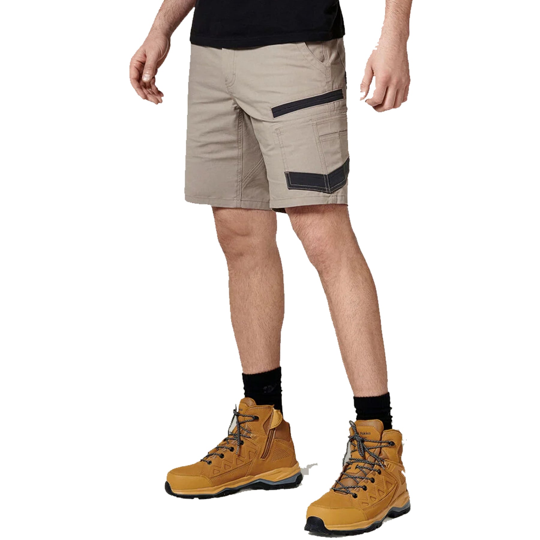 HARD YAKKA 3056 RAPTOR RIP RESISTANT  MID LENGTH SHORT IN DESERT
