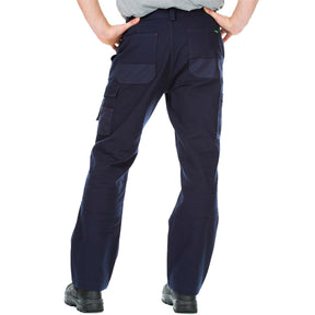 back of cordura cotton canvas utility pants in navy