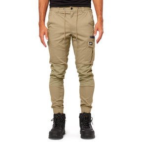 cat workwear cuffed dynamic pant in khaki