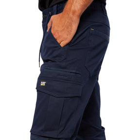 cat workwear cuffed dynamic pant in navy