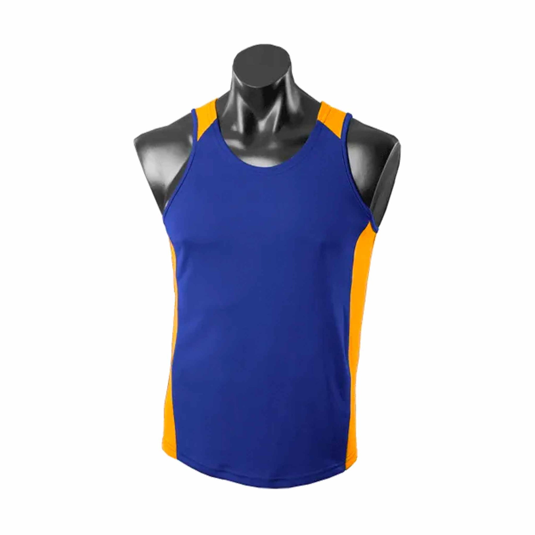 aussie pacific mens premier singlets in royal gold