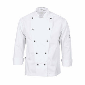 white long sleeve three way air flow chefs jacket