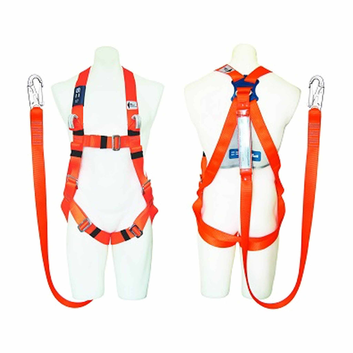 orange elevated work platform harness