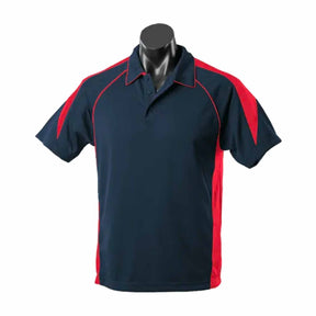 aussie pacific premier mens polo in navy red