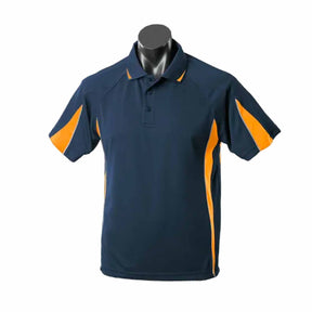 aussie pacific eureka mens polo in navy gold
