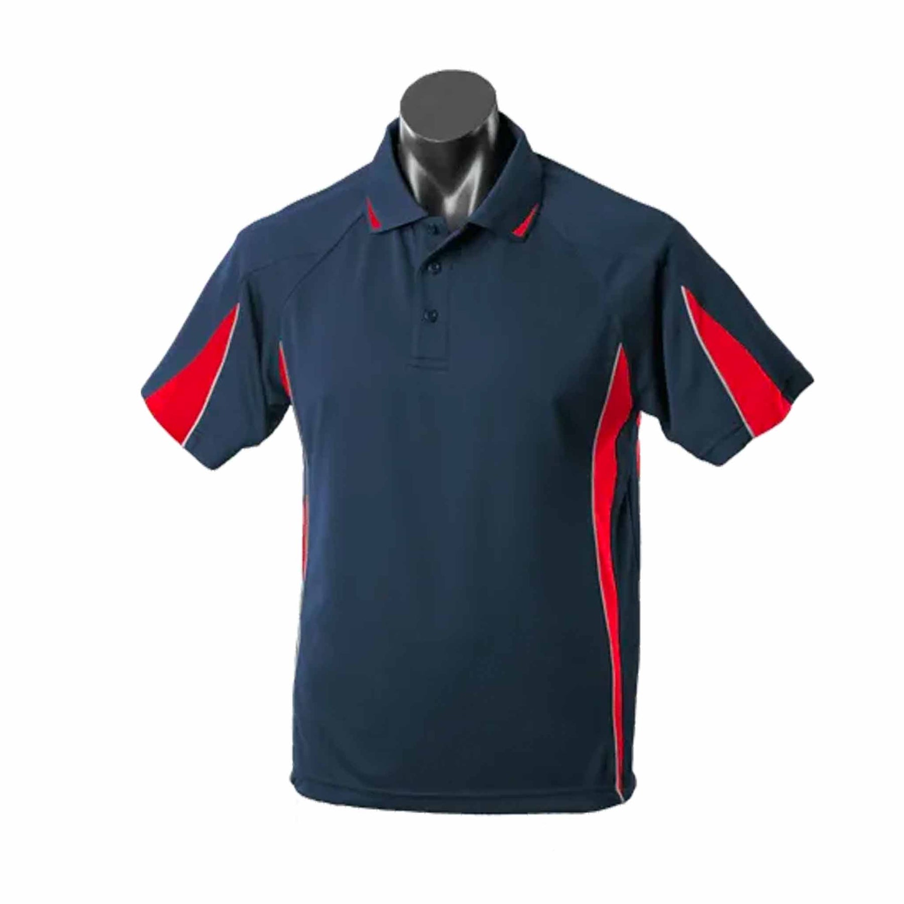 aussie pacific eureka mens polo in navy red