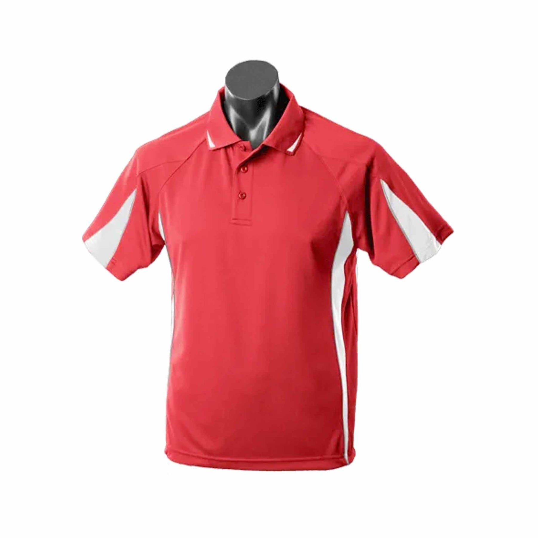 aussie pacific eureka mens polo in red white