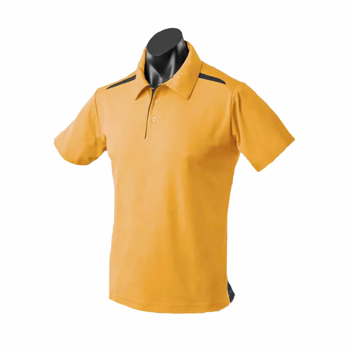 aussie pacific paterson mens polo in gold black