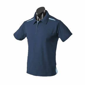 aussie pacific paterson mens polo in navy sky