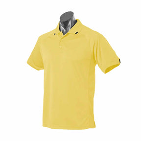 aussie pacific flinders polo in canary black