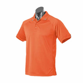 aussie pacific flinders polo in orange slate