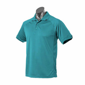 aussie pacific flinders polo in teal black