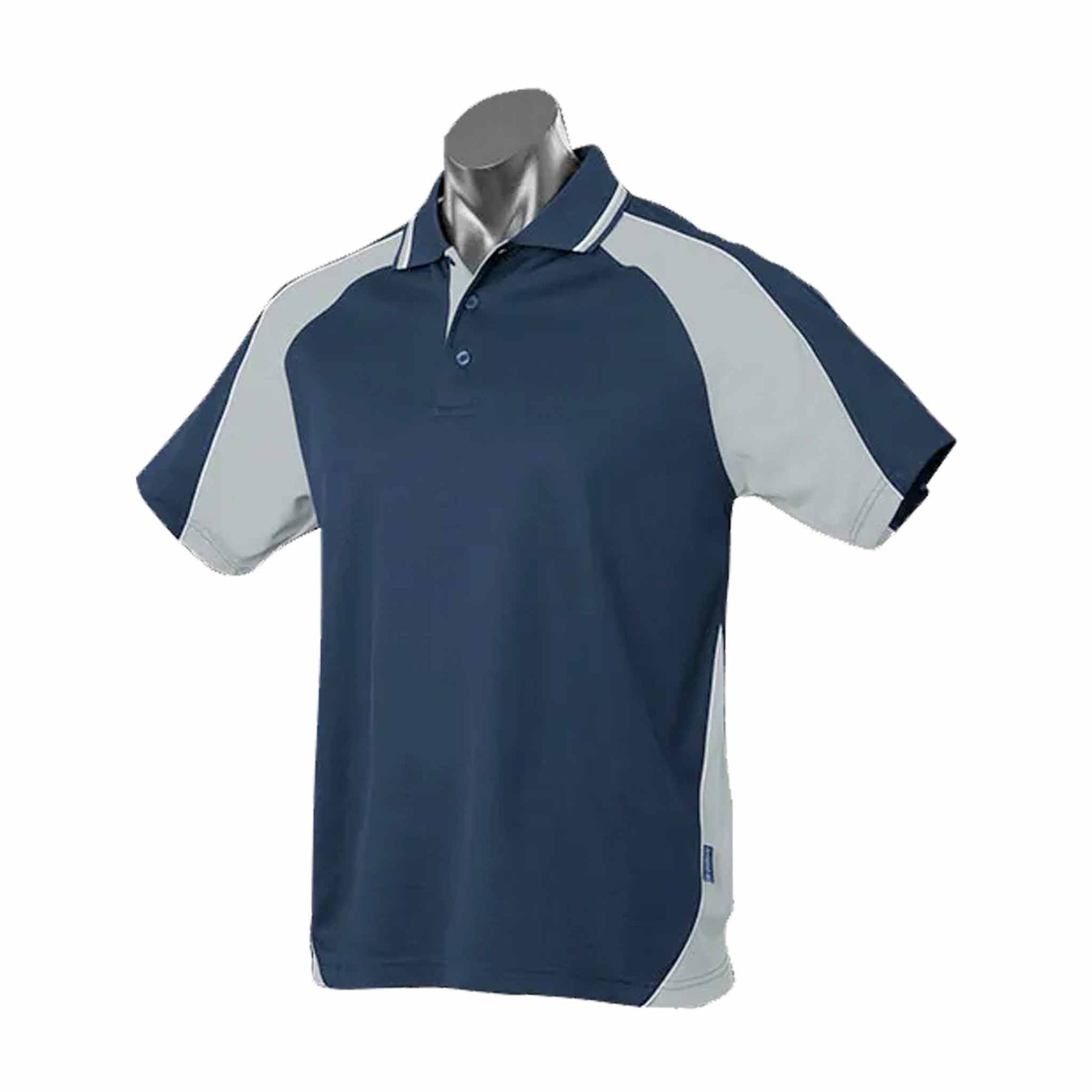 aussie pacific panorama mens polo in navy ashe white