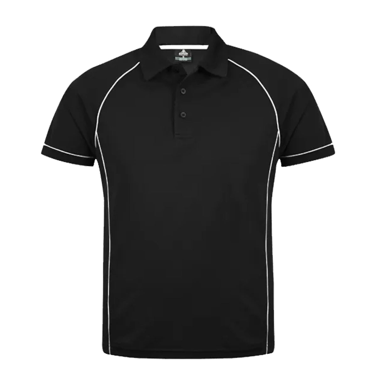 aussie pacific endeavour polos in black white