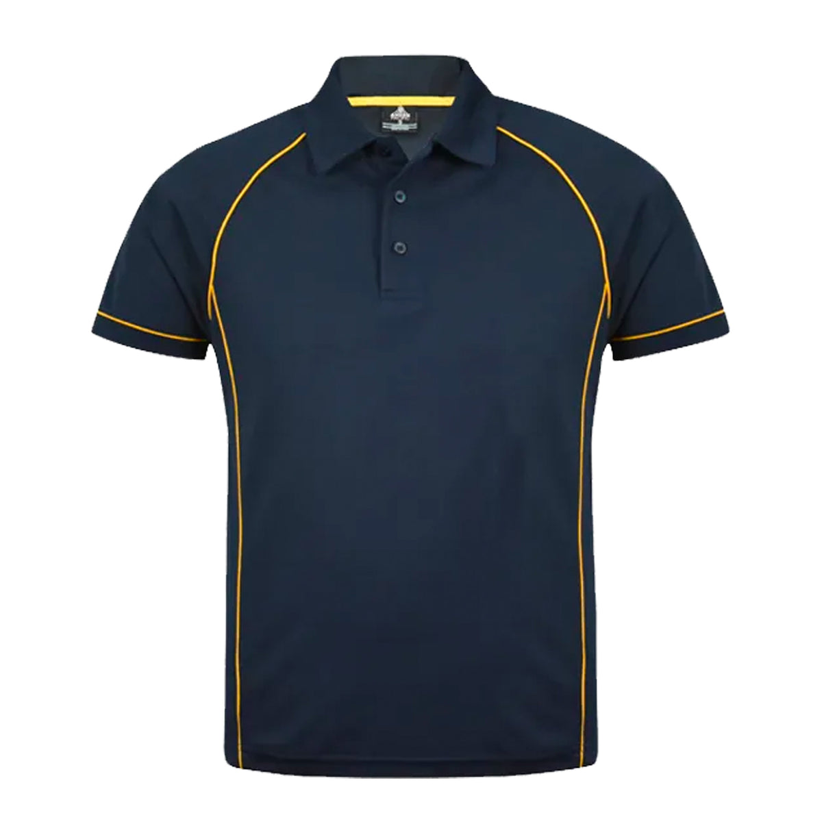 aussie pacific endeavour polo in navy gold