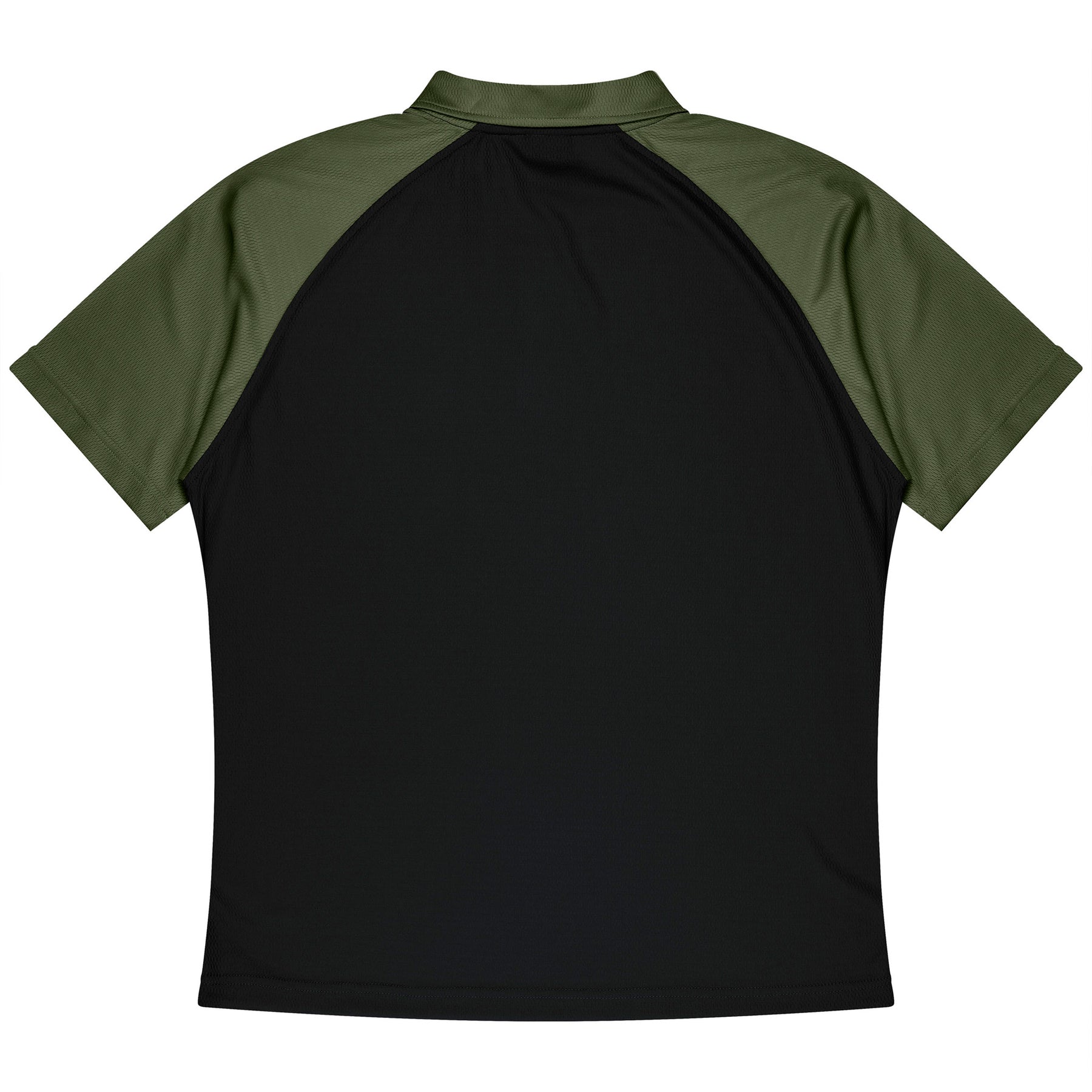 manly kids polo in black army green