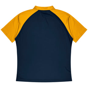 manly kids polo in navy gold
