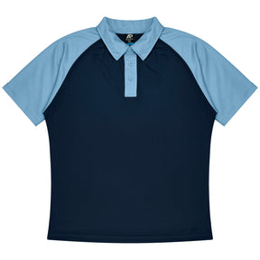 manly kids polo in navy sky