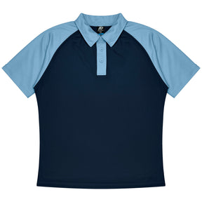 manly kids polo in navy sky