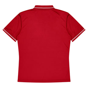 cottesloe kids polo in red white
