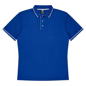 cottesloe kids polo in royal white