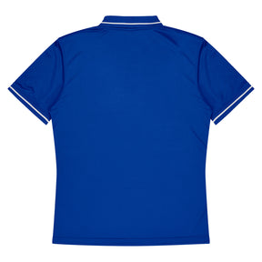 aussie pacific cottesloe mens polo in royal white