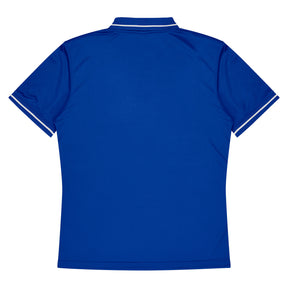 aussie pacific cottesloe mens polo in royal white